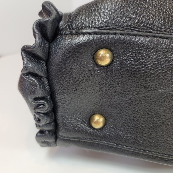 Stunning Dolce & Gabbana Ms Curly Black Leather Large Hobo Handbag - Picture 7 of 16